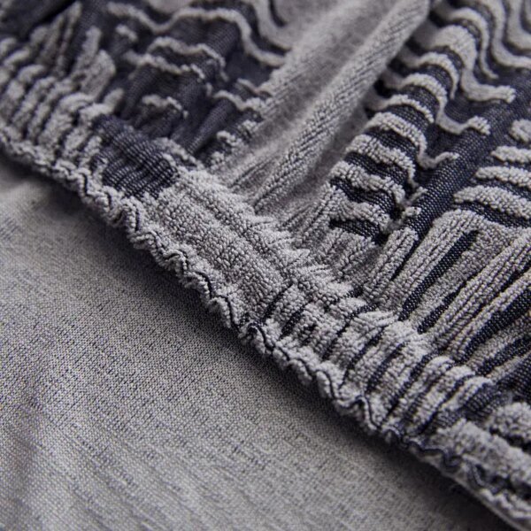 Housse de chaise Jacquard pour chaises de cuisine, très épaisses, en coton, Spandex