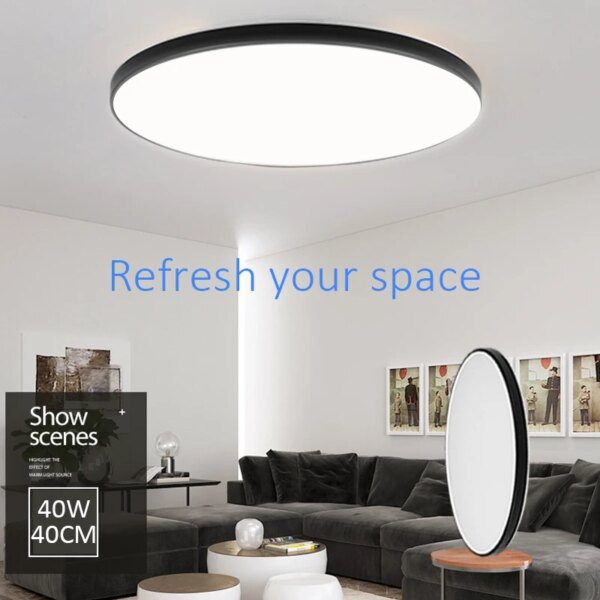 Plafonnier Led ultramince au design moderne