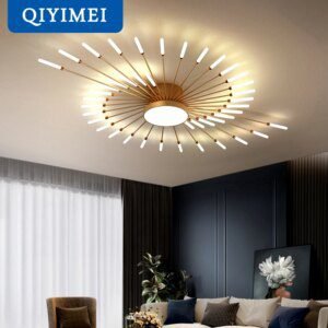 Plafonnier LED en acrylique au design moderne