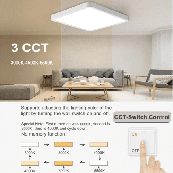 35427-d1fca7.png Plafonnier LED carré ultramince de 0.9 ou 20 pouces