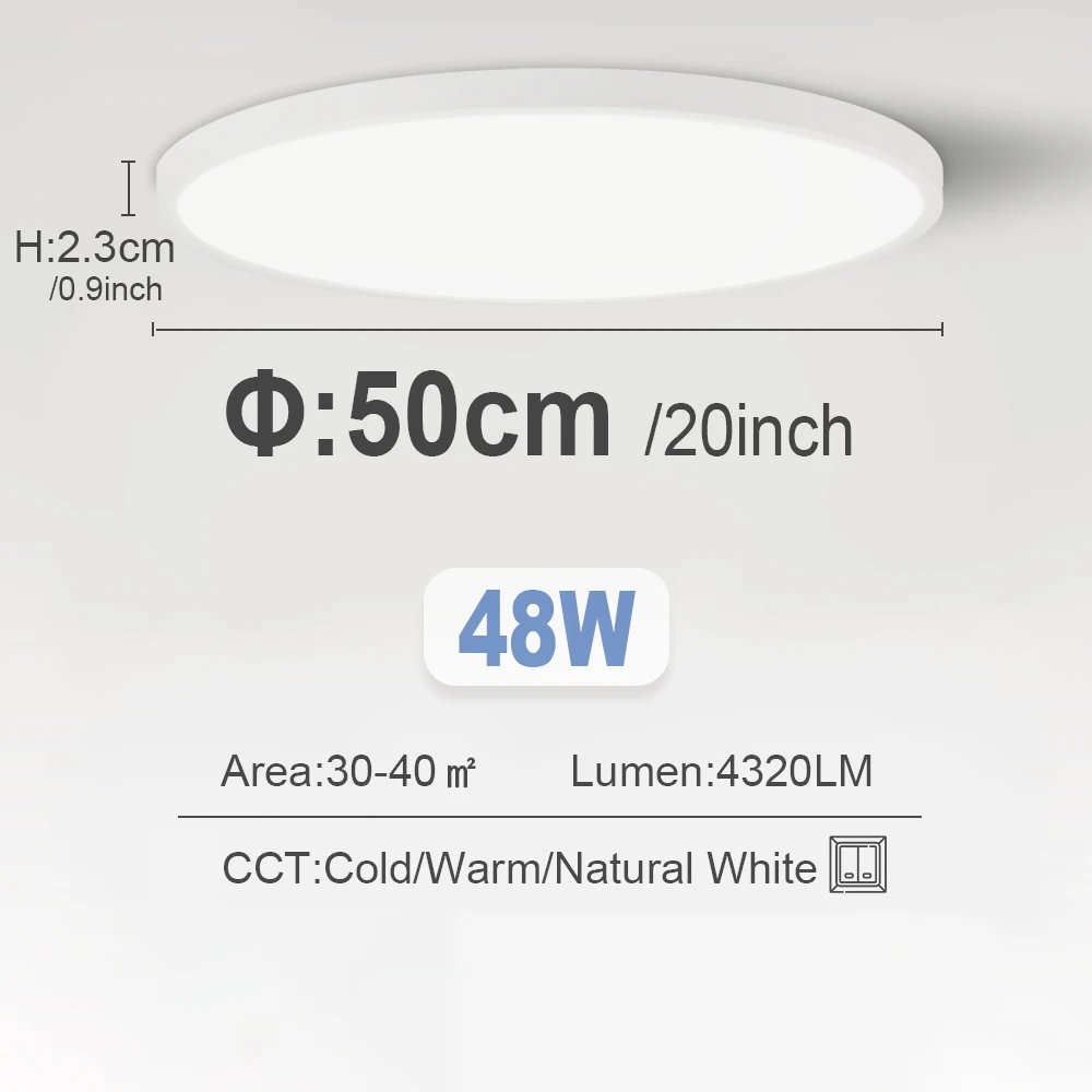 Round White-48W