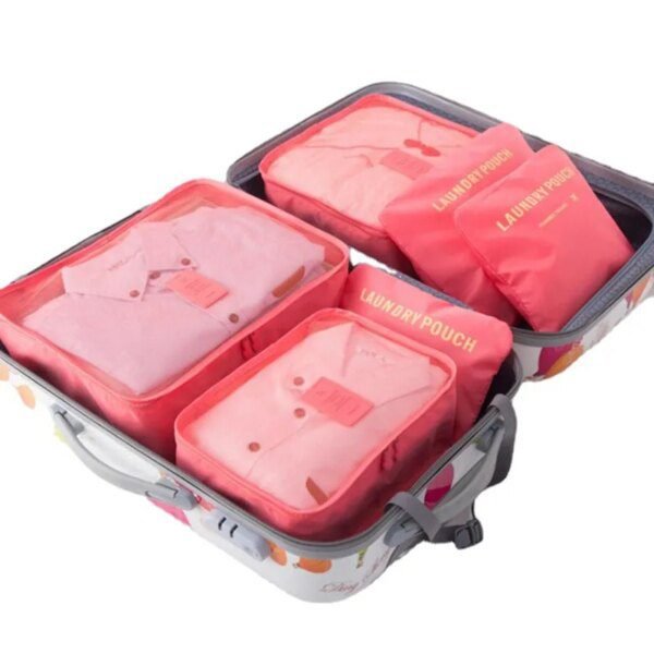 Sac de voyage épais 6 pièces/ensemble, sac de voyage pour vêtements