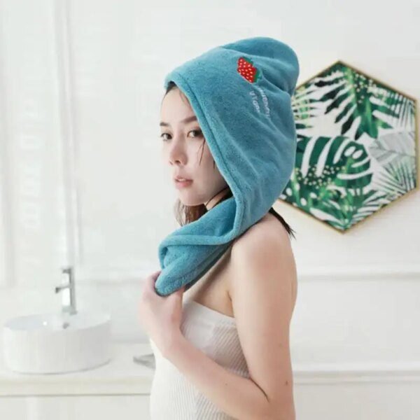 Serviette de séchage rapide, bonnet de douche épais, absorbant
