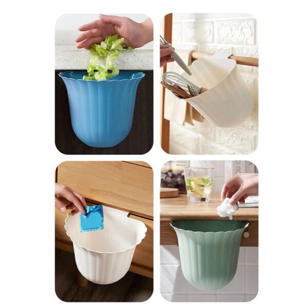 Poubelle Suspendue pour Porte d'Armoire – Corbeille Fleur JS22