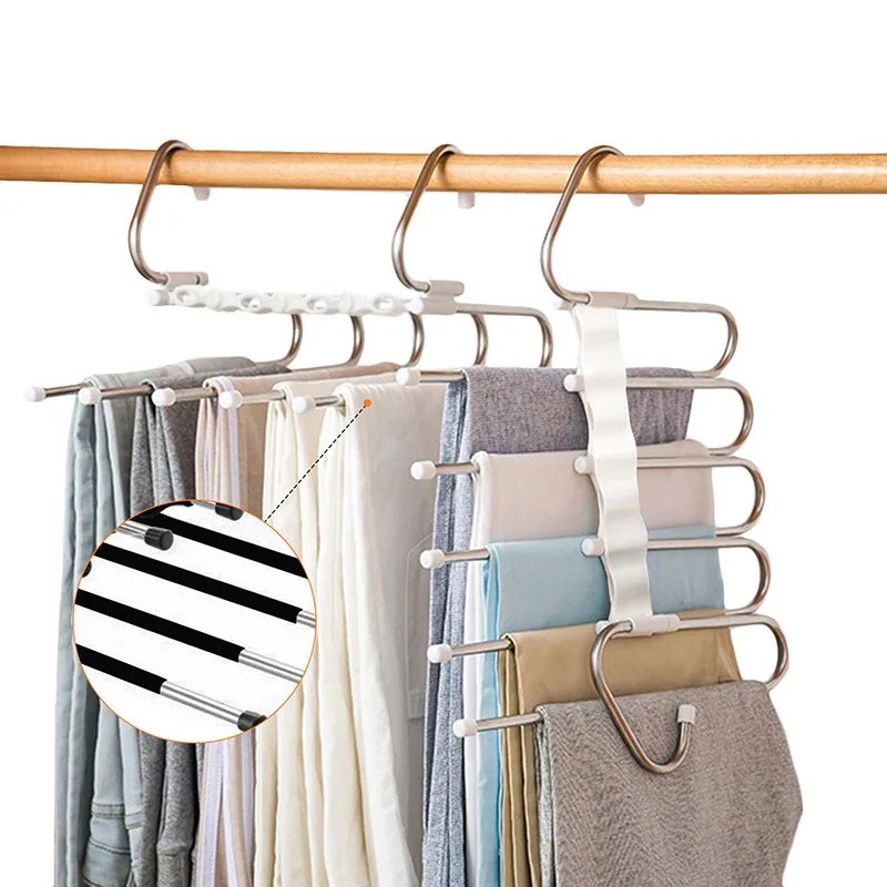 Cintre pantalon accessoire de — Cintre de pantalon magique 5 en 1 | home20.fr