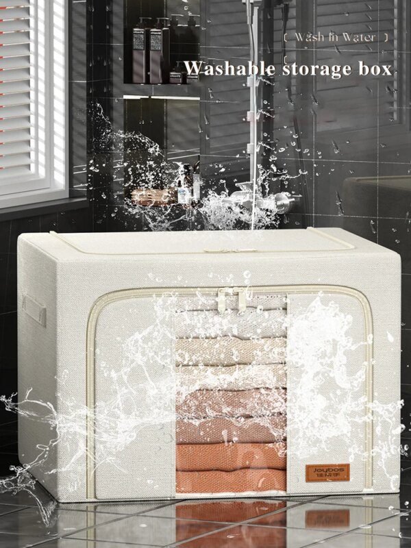 Boite de rangement grande capacité, armoire pliable en tissu