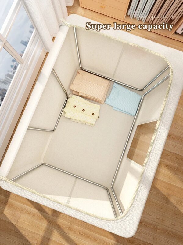 Boite de rangement grande capacité, armoire pliable en tissu