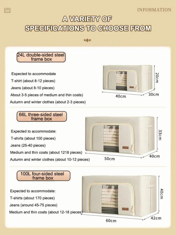 38983-d5801c.jpg Boite de rangement pliable en tissu pour vêtements