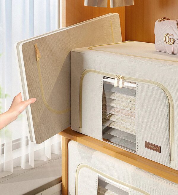 Boite de Rangement Pliable en Tissu pour Vêtements, Finition, Armoire, Jouets