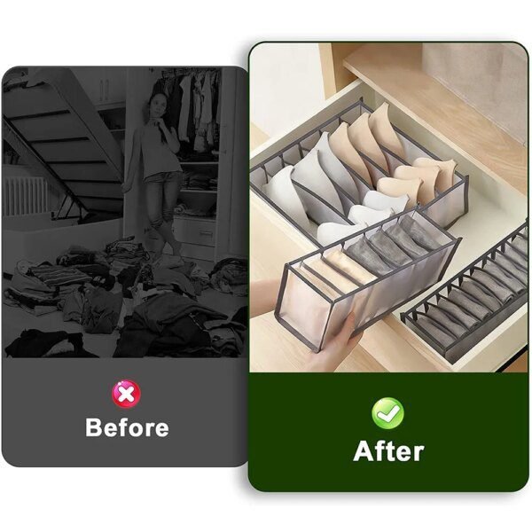 Organisateur de placard pour sous-vêtements et chaussettes