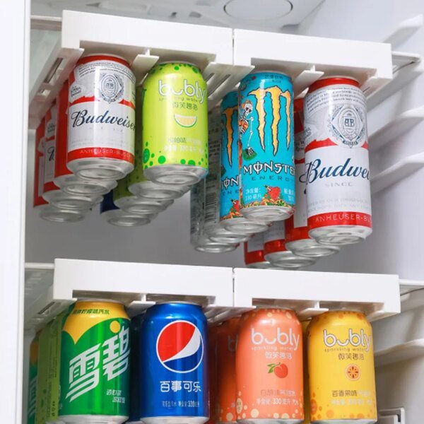 Distributeur de canettes de bière, Soda, organisateur de réfrigérateur sous étagère