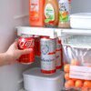 Distributeur de canettes de bière, Soda, organisateur de réfrigérateur sous étagère