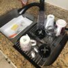 Égouttoir à vaisselle pliable en acier inoxydable, étagère de séchage à rouler, support d'évier de cuisine, organisateur de bol, rangement d'assiettes