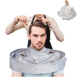 Cape de Coupe de Protection pour Coiffure de Barbe, Tablier Protecteur pour Coiffeur