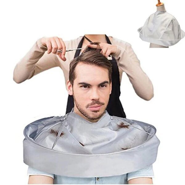 Cape de Coupe de Protection pour Coiffure de Barbe, Tablier Protecteur pour Coiffeur
