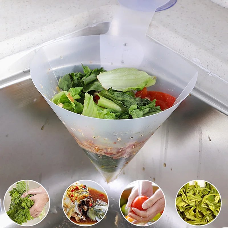 Filtre d’Évier de Cuisine Pliable – Anti-Bouchon