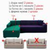 housse de canapé extensible pour canapé et fauteuil 1/2/3/4 places, pour salon, compatible avec canapé d'angle