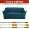 Housse de Canapé Extensible en Tissu , canapé d'Angle et Sofa 1, 2, 3 ou 4 Places