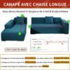 Housse de Canapé Extensible en Tissu , canapé d'Angle et Sofa 1, 2, 3 ou 4 Places