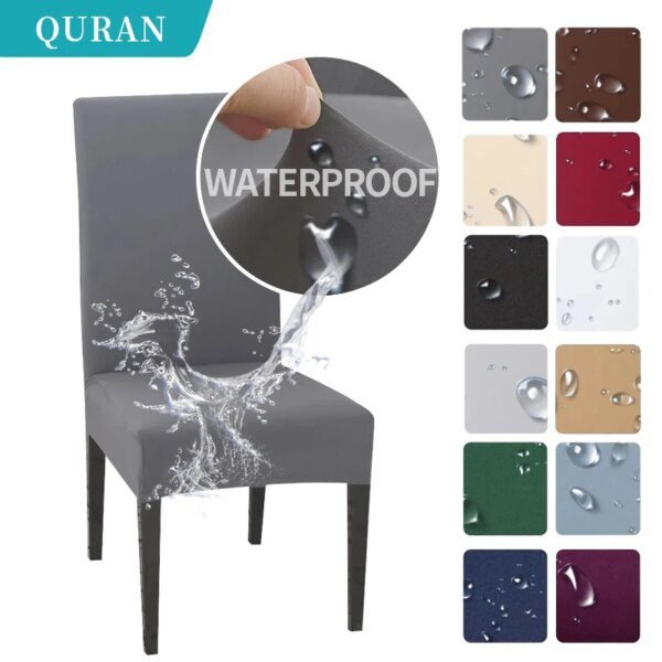 Housse De Chaise étanche Antisalissure, pour cuisine, Banquet, mariage, dîner, Restaurant