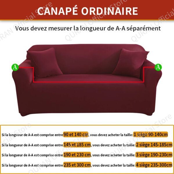 housse canapé d'angle de protection