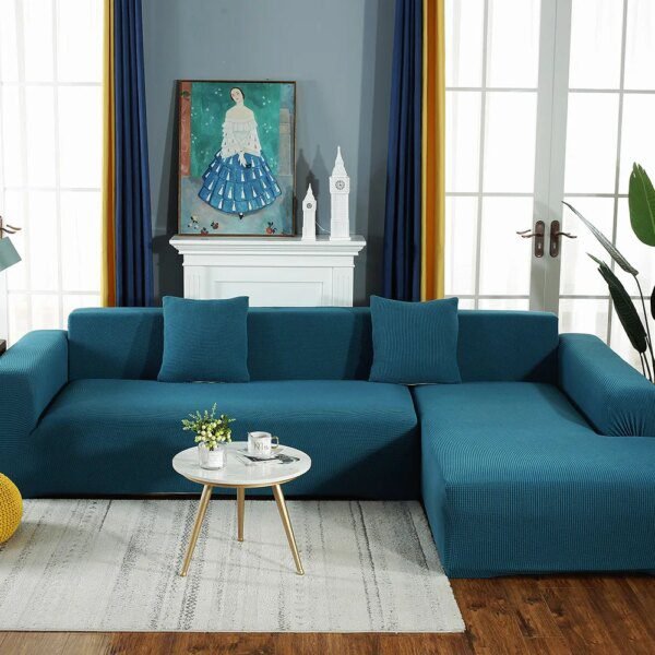housse canapé d'angle extensible pour canapé et fauteuil