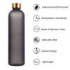 Bouteille d’Eau avec Marqueur de Temps – Hydratation Intelligente 1L