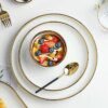 Assiettes en porcelaine blanche, Service de table