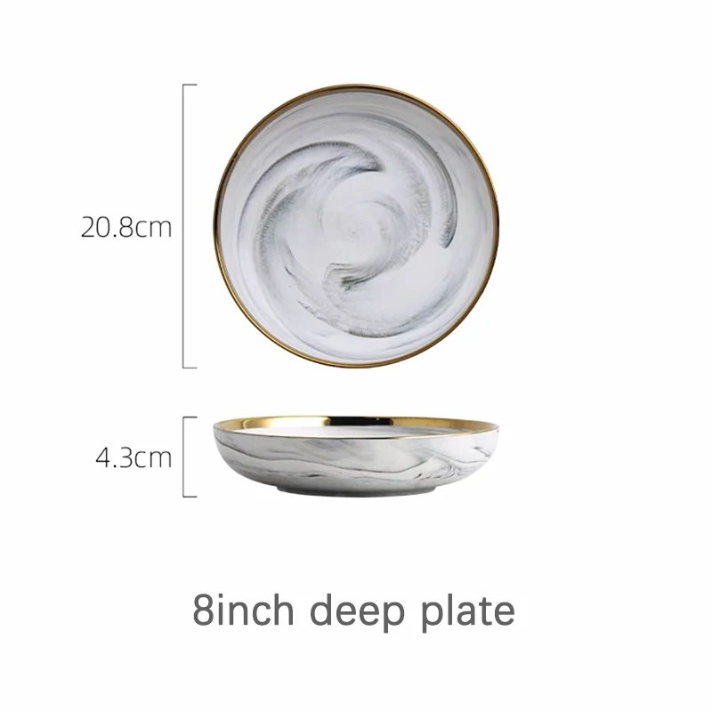 8 inch deep plate
