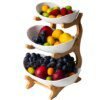 panier a fruit en plastique à trois couches