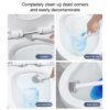 brosse de toilette en silicone avec Support à Séchage Rapide