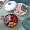 Plateau de stockage de nourriture assiette de fruit secs plateau de service