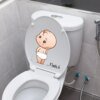 autocollant toilette en PVC, étiquette de toilette, salle de bains, pipi de bébé
