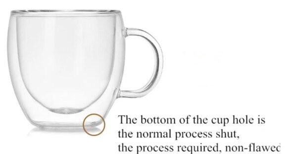 verre transparent double paroi