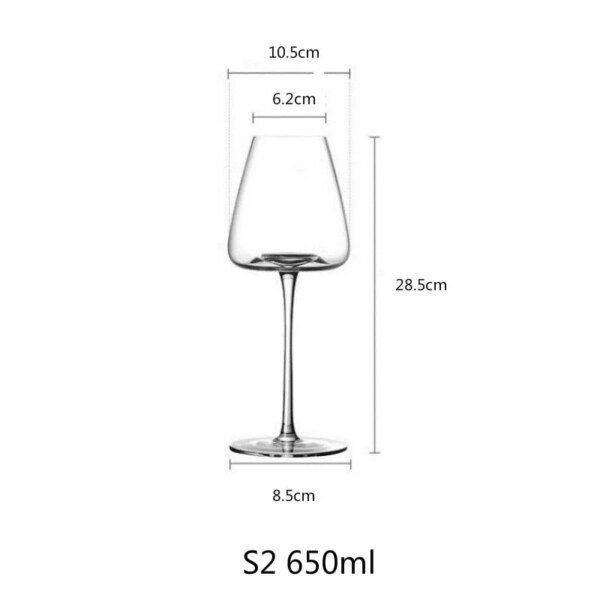 verre à vin rouge de 500 à 600Ml, niveau de Collection