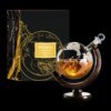 coffret verre à whisky , carafe à vin globe, verre en cristal