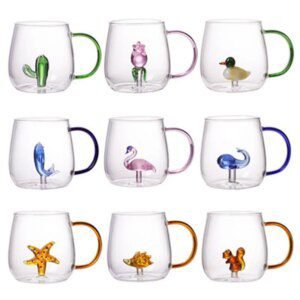 42214-d668ac.jpg Tasse en Forme d'Animal de Dessin Animé, Comporte une Haute Teneur en Borosilicate