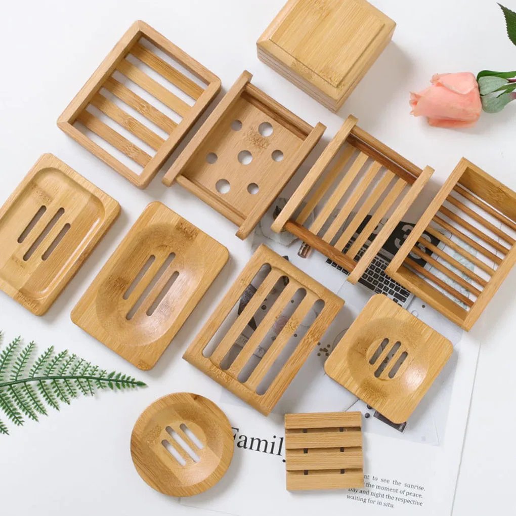 Porte-Savon en Bambou Naturel – Support et Boîte d - Accessoires salle de bain chez home20.fr