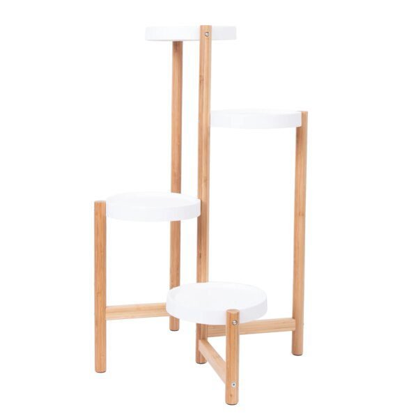 Support de plante en bambou à 4 niveaux