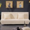 Housse de canapé extensible pour canapé-lit, sans accoudoirs