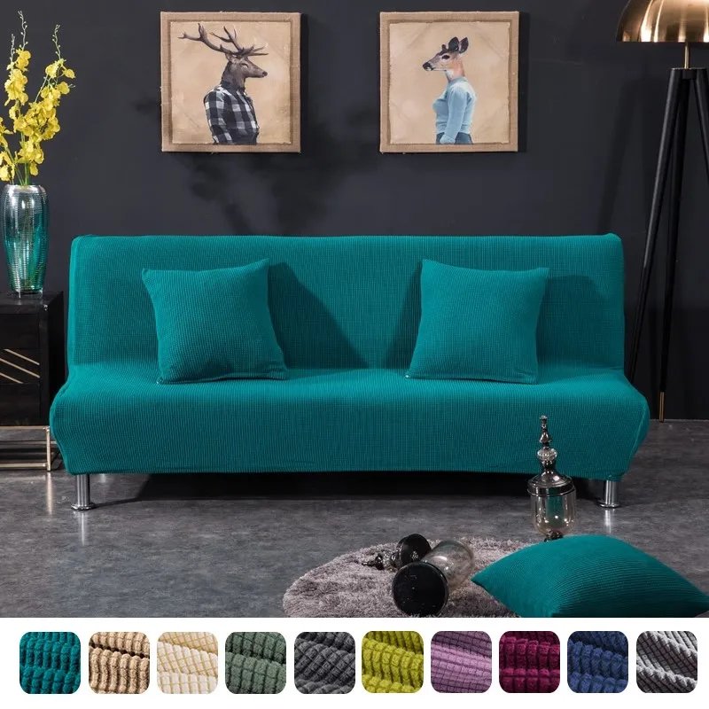 Lit canapé extensible housse — Housse de canapé extensible pour canapé-lit, sans accoudoirs | home20.fr