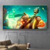 peinture rick et morty, impressions d'art mural, décoration de chambre à coucher, couloir, cadeau pour enfants