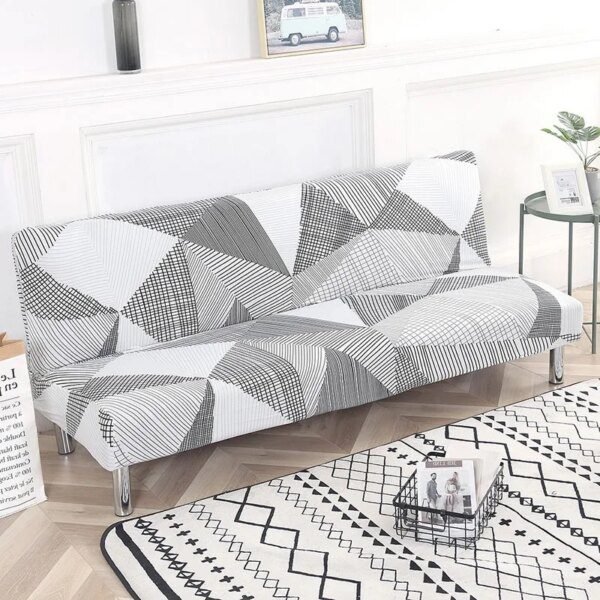 150-215cm housse clic clac de canapé-lit sans accoudoir housse de siège pliante