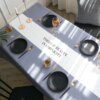 Nappe de table basse nordique, minimaliste et moderne