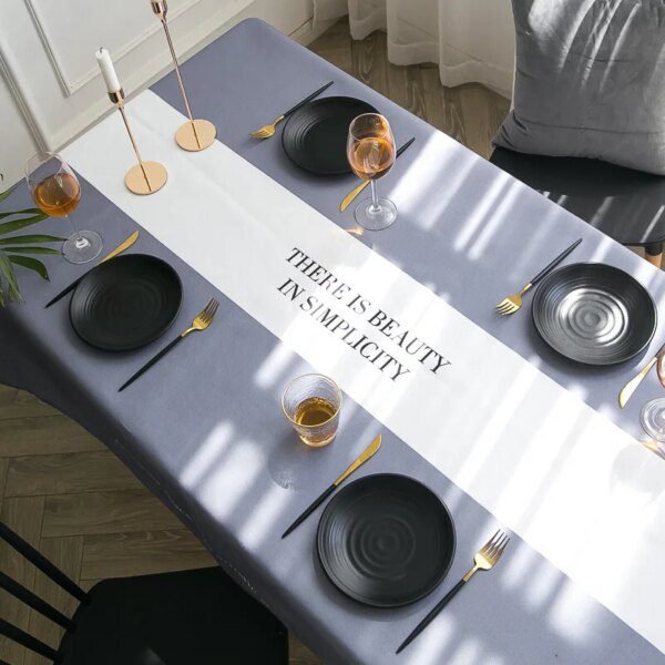 Nappe de table basse nordique, minimaliste et moderne
