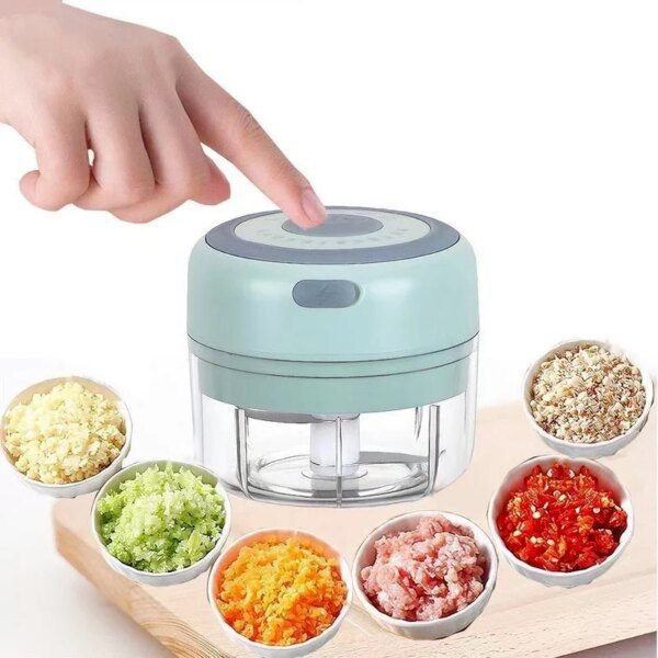 Hachoir à ail électrique Portable 100/250mL, avec chargeur USB, pour viande et légumes, Gadgets de cuisine