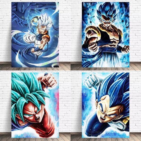 Peinture sur toile de Goku Vegeta