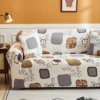 housse de canapé extensible pour canapé et fauteuil 1/2/3/4 places, imprimé Floral, pour salon