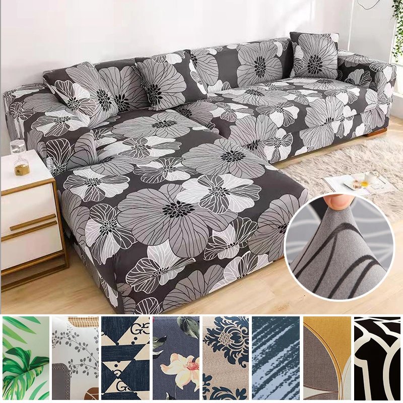 housse de canapé extensible pour canapé et fauteuil 1/2/3/4 places, imprimé Floral, pour salon