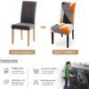 45722-adaa39.jpg Housse de chaise de salle à manger élastique en Spandex extensible